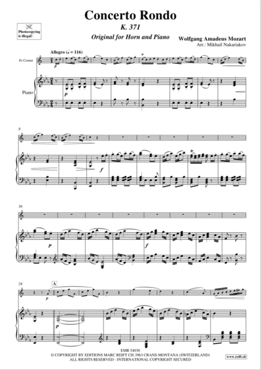 Concerto Rondo Cornet scores gallery preview page 4