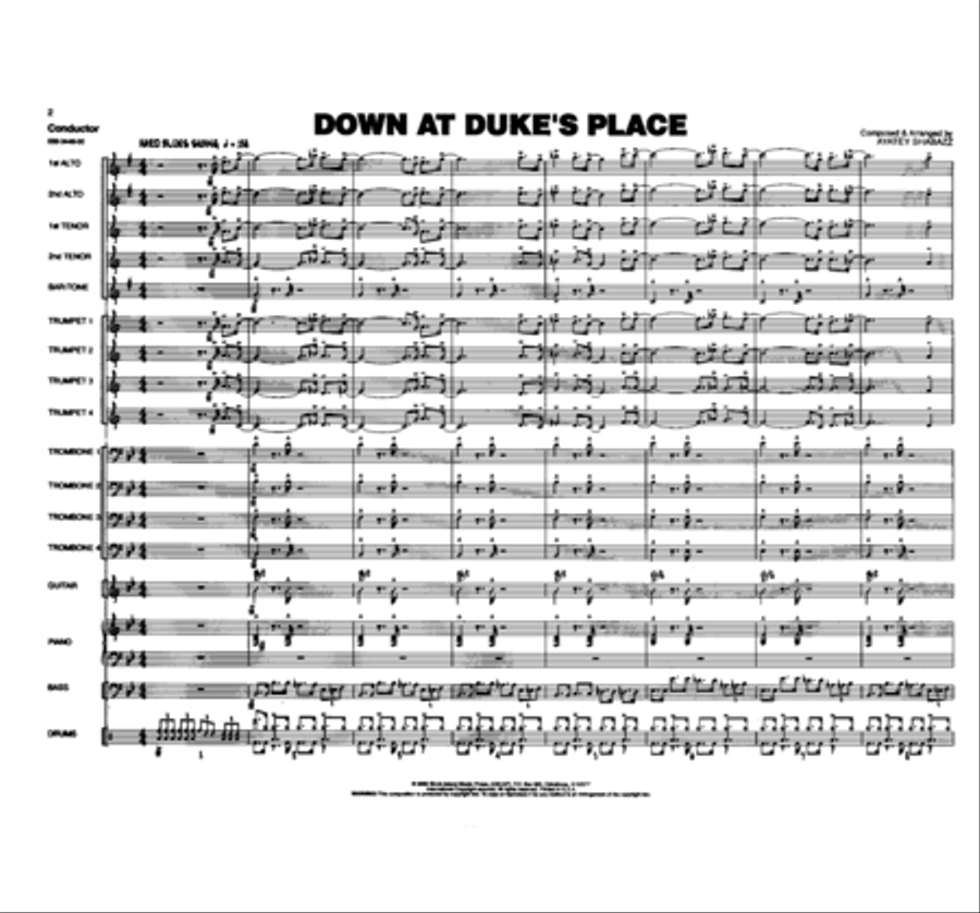 Down At Duke's Place Down At Duke's Place Jazz Ensemble scores gallery preview page 2