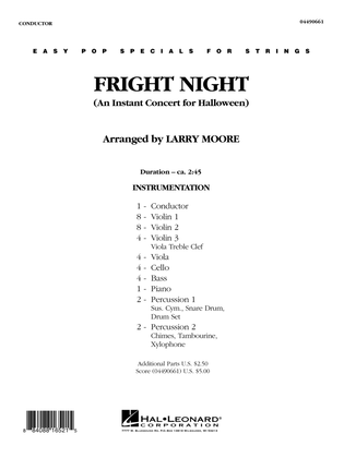 Fright Night (An Instant Concert For Halloween) - Full Score
