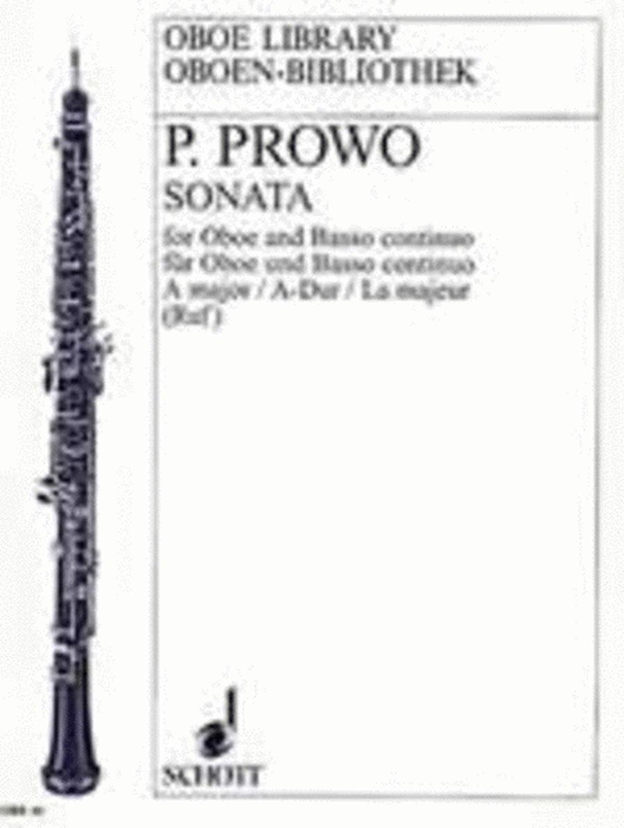 Prowo - Sonata No 5 A Major Oboe/Piano
