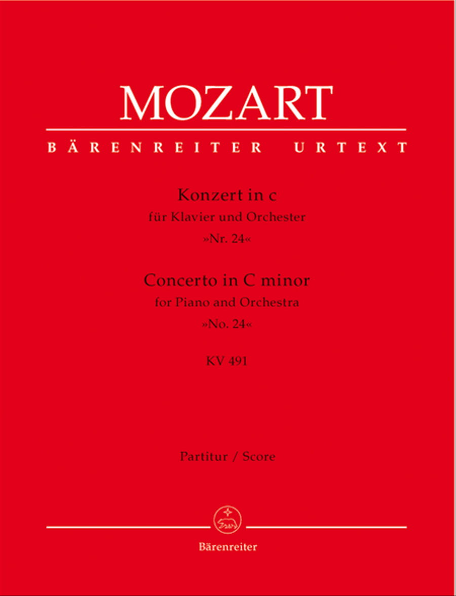 Concerto for Piano and Orchestra, No. 24 c minor, KV 491 Orchestra scores gallery preview page 1