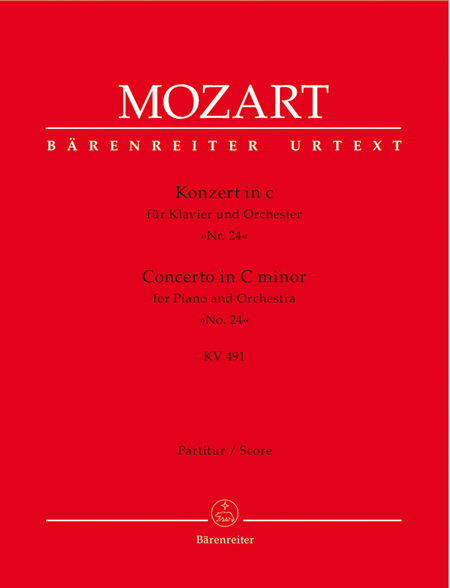 Concerto for Piano and Orchestra, No. 24 c minor, KV 491