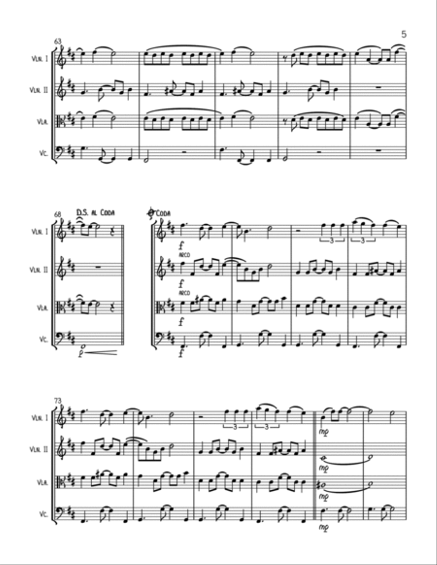 Montero String Quartet scores gallery preview page 5