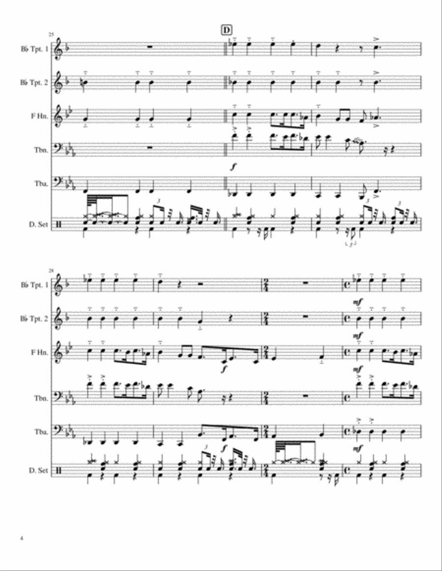 Rock Me Small Ensemble scores gallery preview page 4
