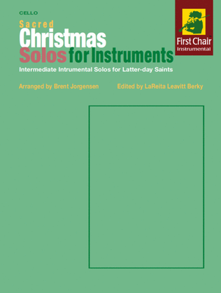 Sacred Christmas Solos for Instruments - Cello