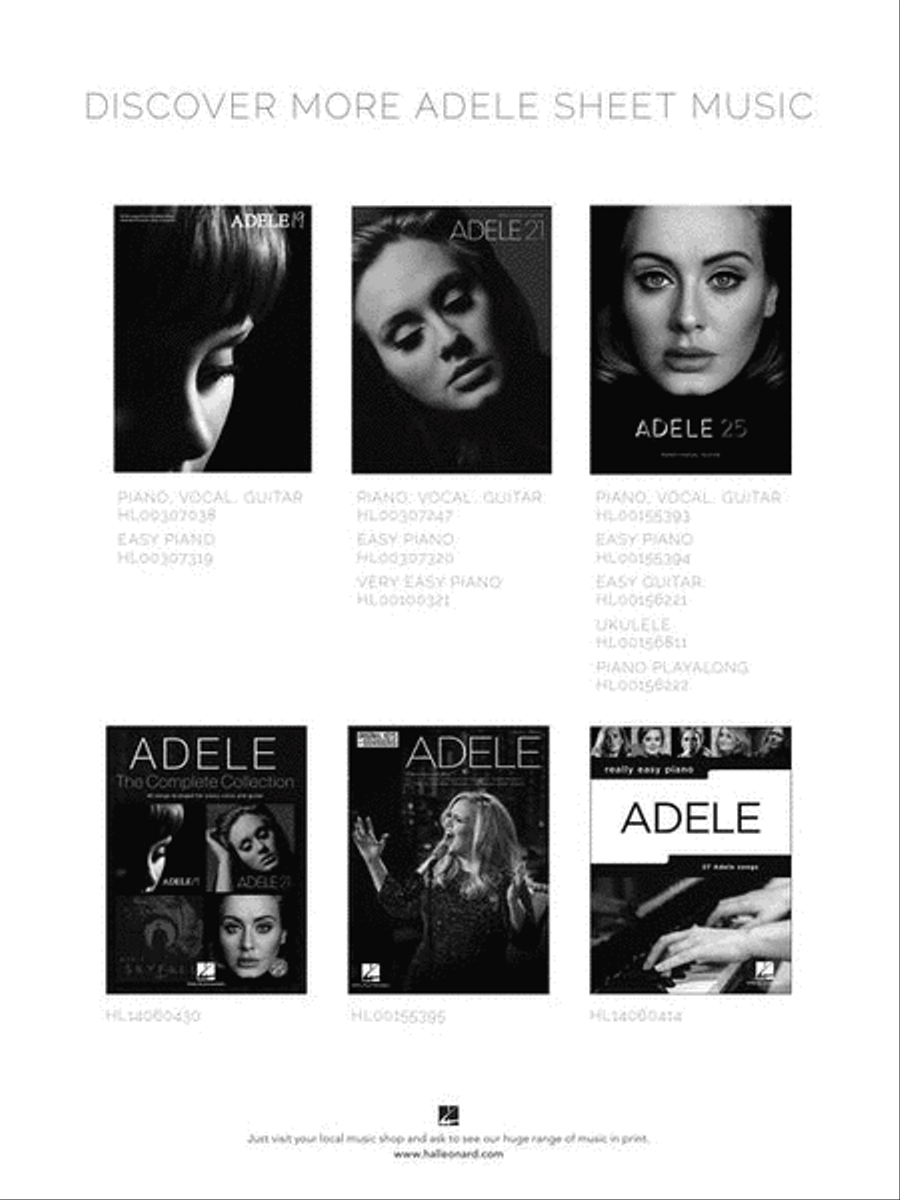 Adele – 30 Piano, Vocal, Guitar scores gallery preview page 7
