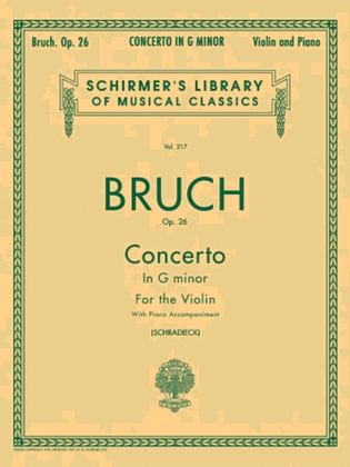 Book cover for Concerto in G Minor, Op. 26