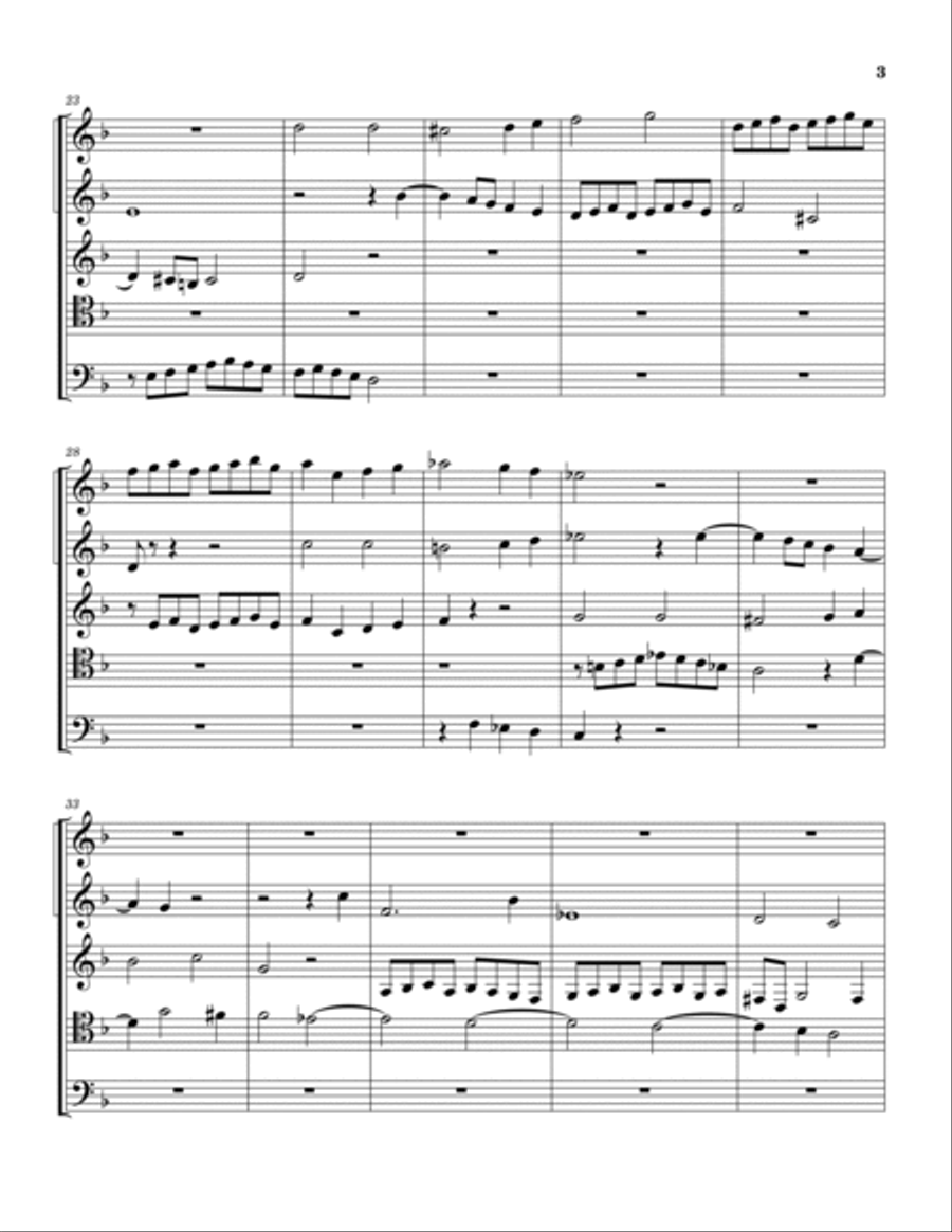 Three Fugues for Easter Brass Quintet scores gallery preview page 4
