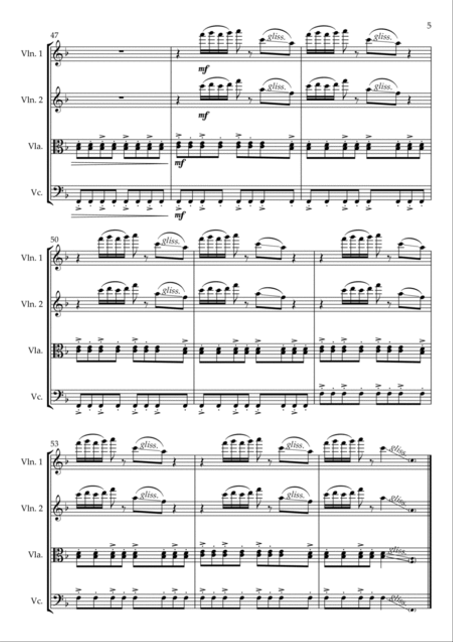 Grapejuice Grapejuice String Quartet scores gallery preview page 5