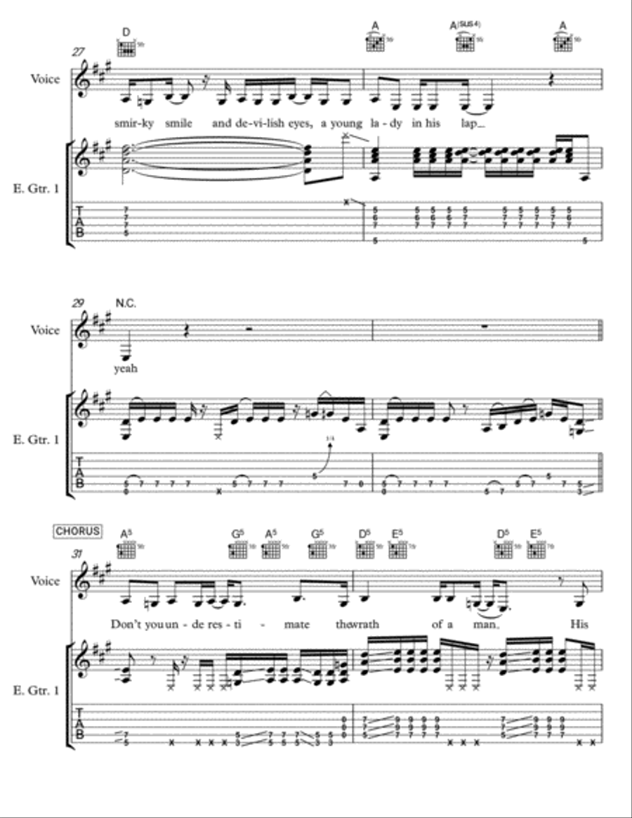 Legend of Charlie Jones Electric Guitar scores gallery preview page 5