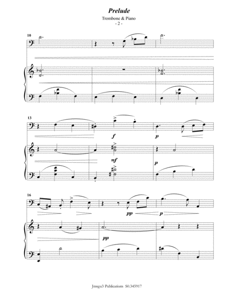 Scriabin: Prelude Op. 11 No. 2 for Trombone & Piano image number null