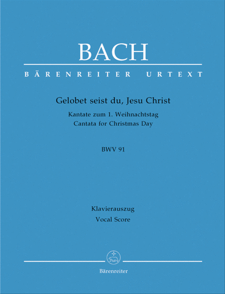 Book cover for Gelobet seist du, Jesu Christ, BWV 91