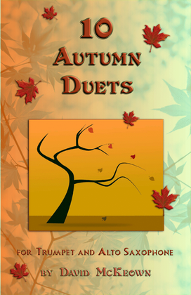 Book cover for 10 Autumn Duets for Trumpet and Alto Saxophone