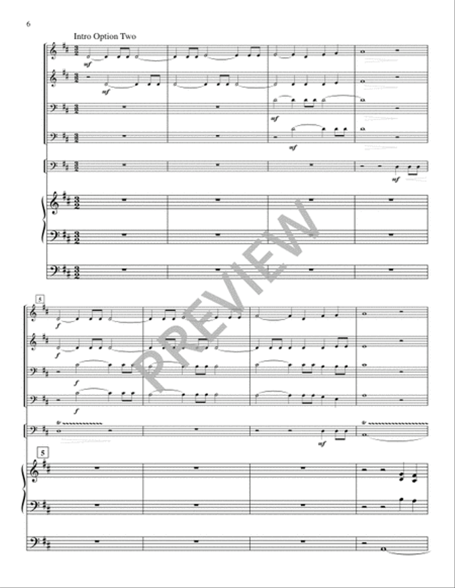 Festival Hymns for Organ, Brass, and Timpani - Volume 3, General Trombone scores gallery preview page 8