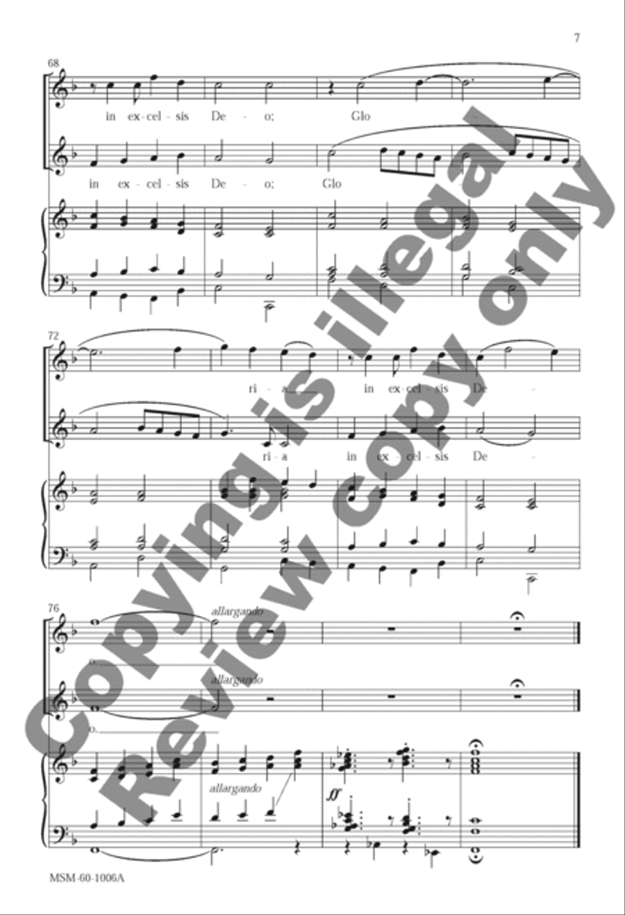 Angels We Have Heard on High (Choral Score) 4-Part scores gallery preview page 8