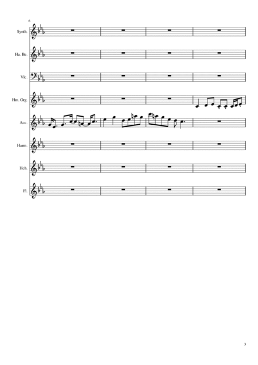 BarunSadMusicForFilm Small Ensemble scores gallery preview page 3