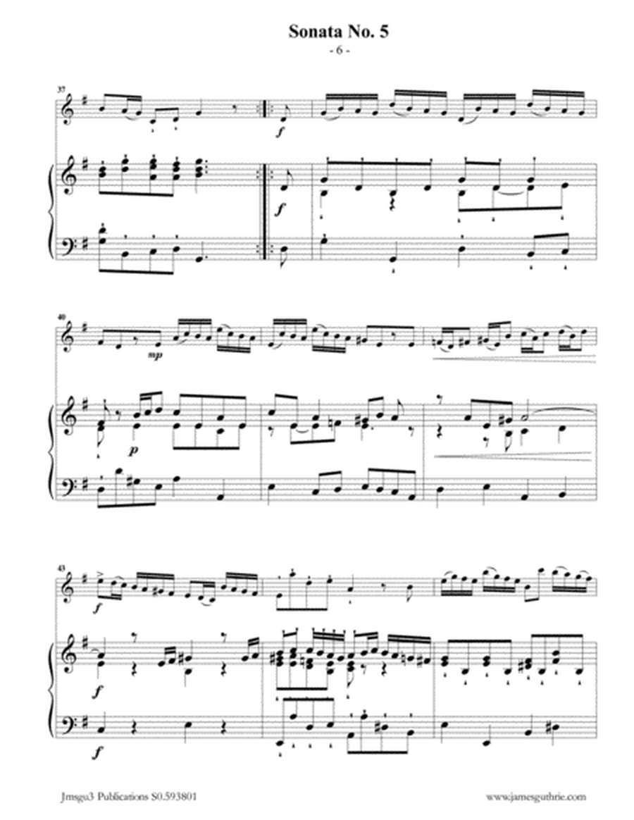 Vivaldi: Sonata No. 5 for Oboe & Piano image number null