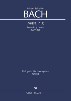 Book cover for Mass in g minor