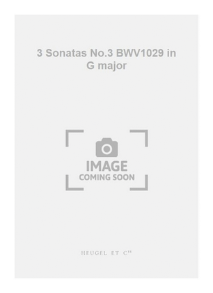 Book cover for 3 Sonatas No.3 BWV1029 in G major