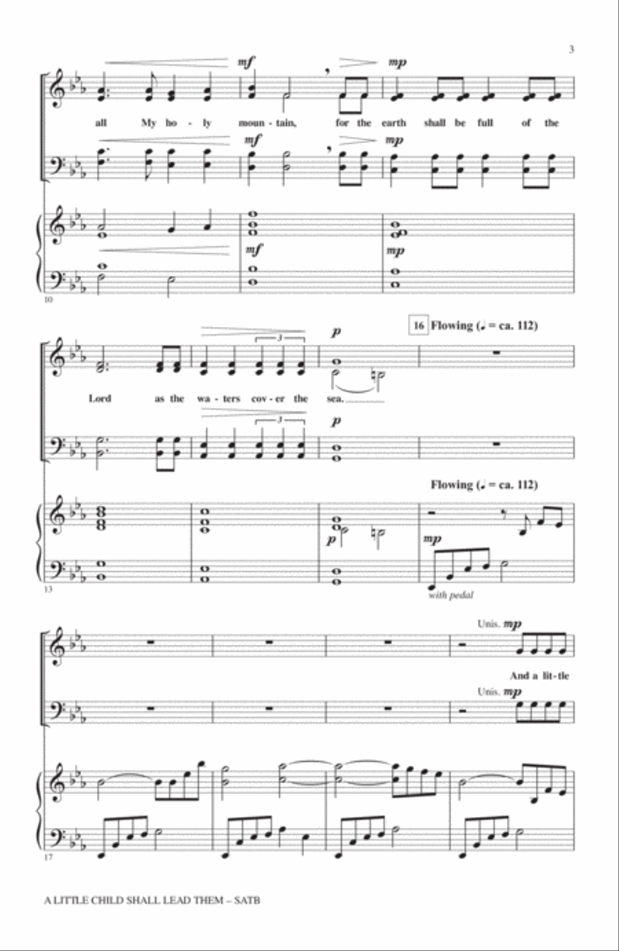 A Little Child Shall Lead Them 4-Part scores gallery preview page 2