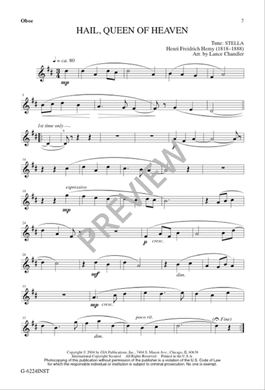 Hail, Queen of Heaven Hail, Queen of Heaven 4-Part scores gallery preview page 6