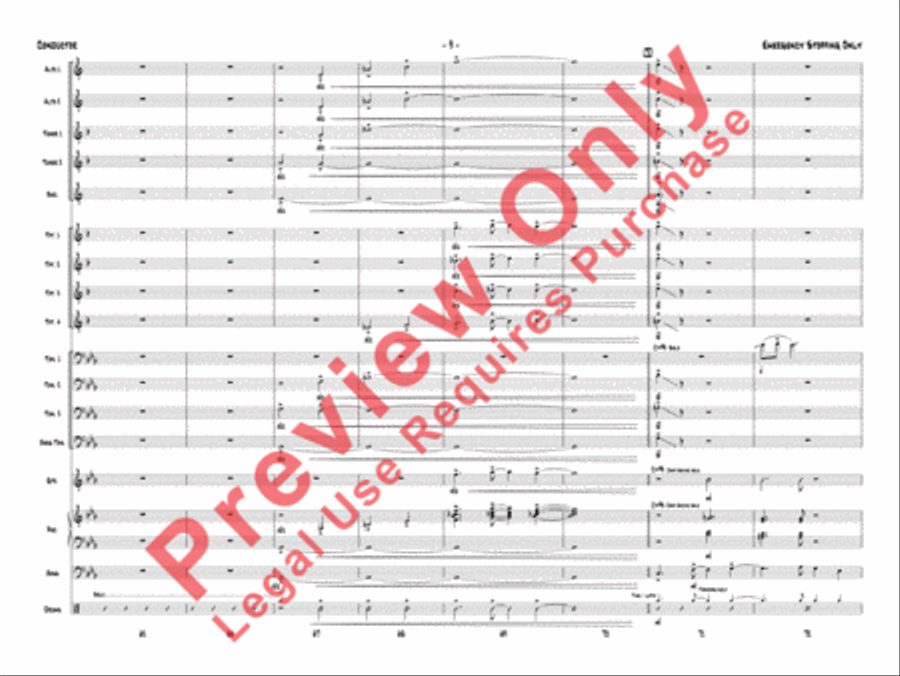 Emergency Stopping Only Jazz Ensemble scores gallery preview page 12