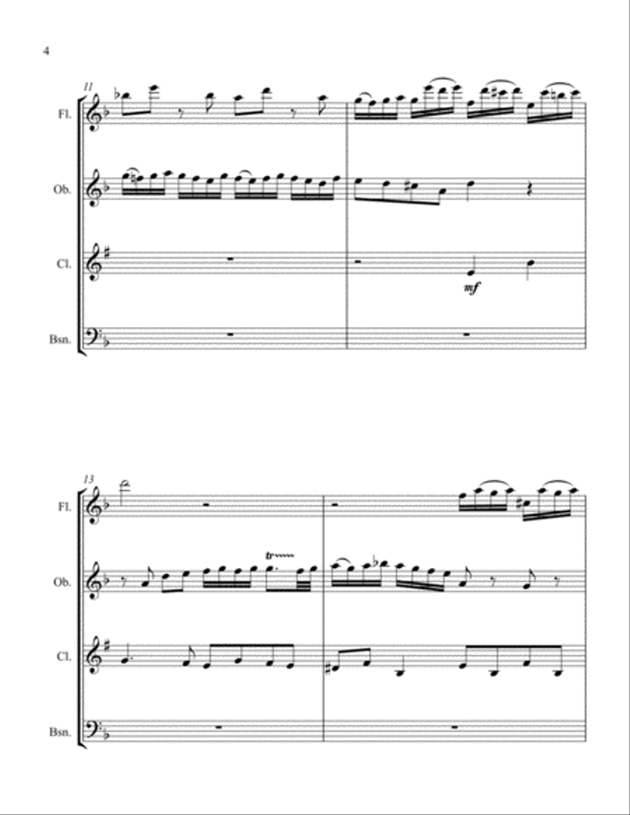 'Little' Fugue in G Minor - for Woodwind Quartet 'Little' Fugue in G Minor - for Woodwind Quartet Woodwind Quartet scores gallery preview page 4