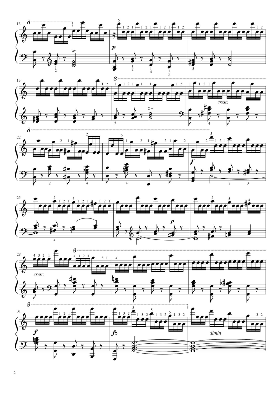 Czerny Op.740 No.7 Czerny Op.740 No.7 Piano Solo scores gallery preview page 2