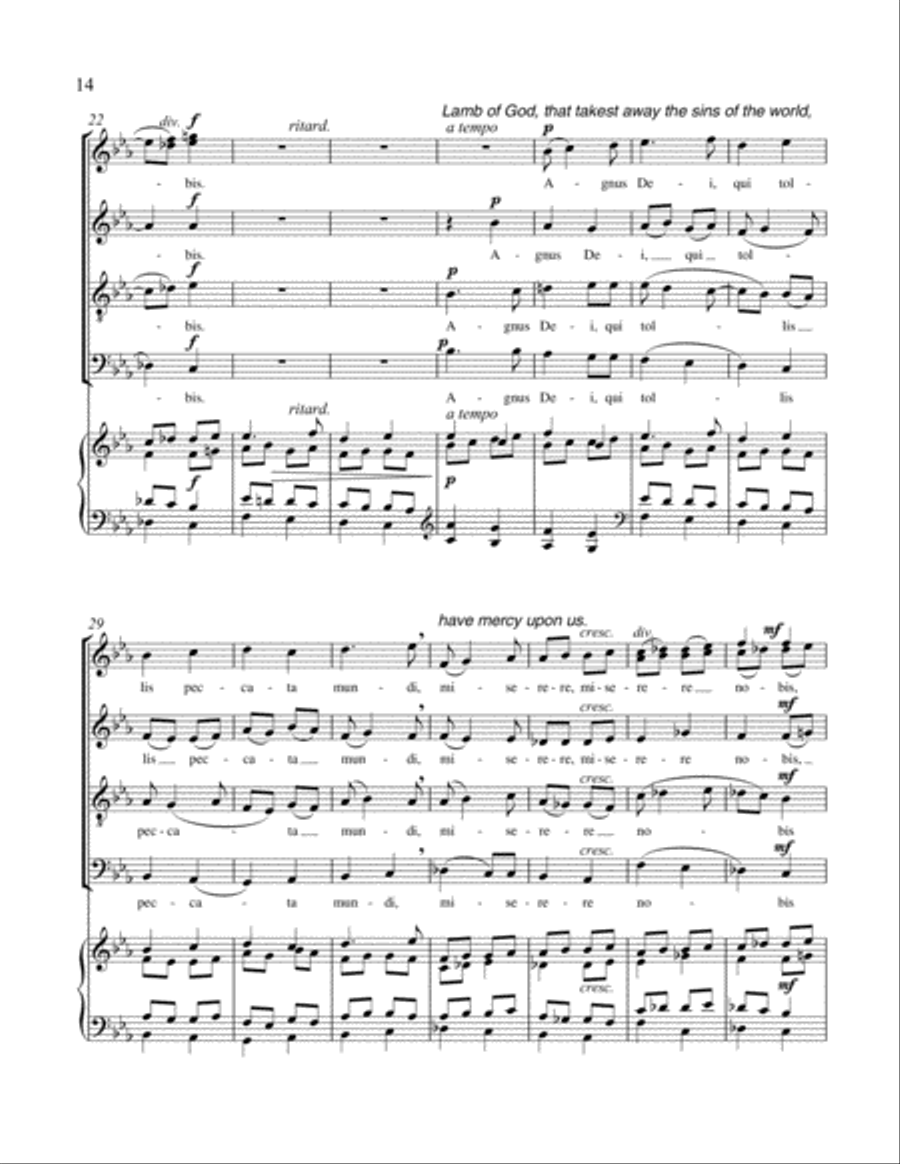 Missa Brevis SSATB scores gallery preview page 10