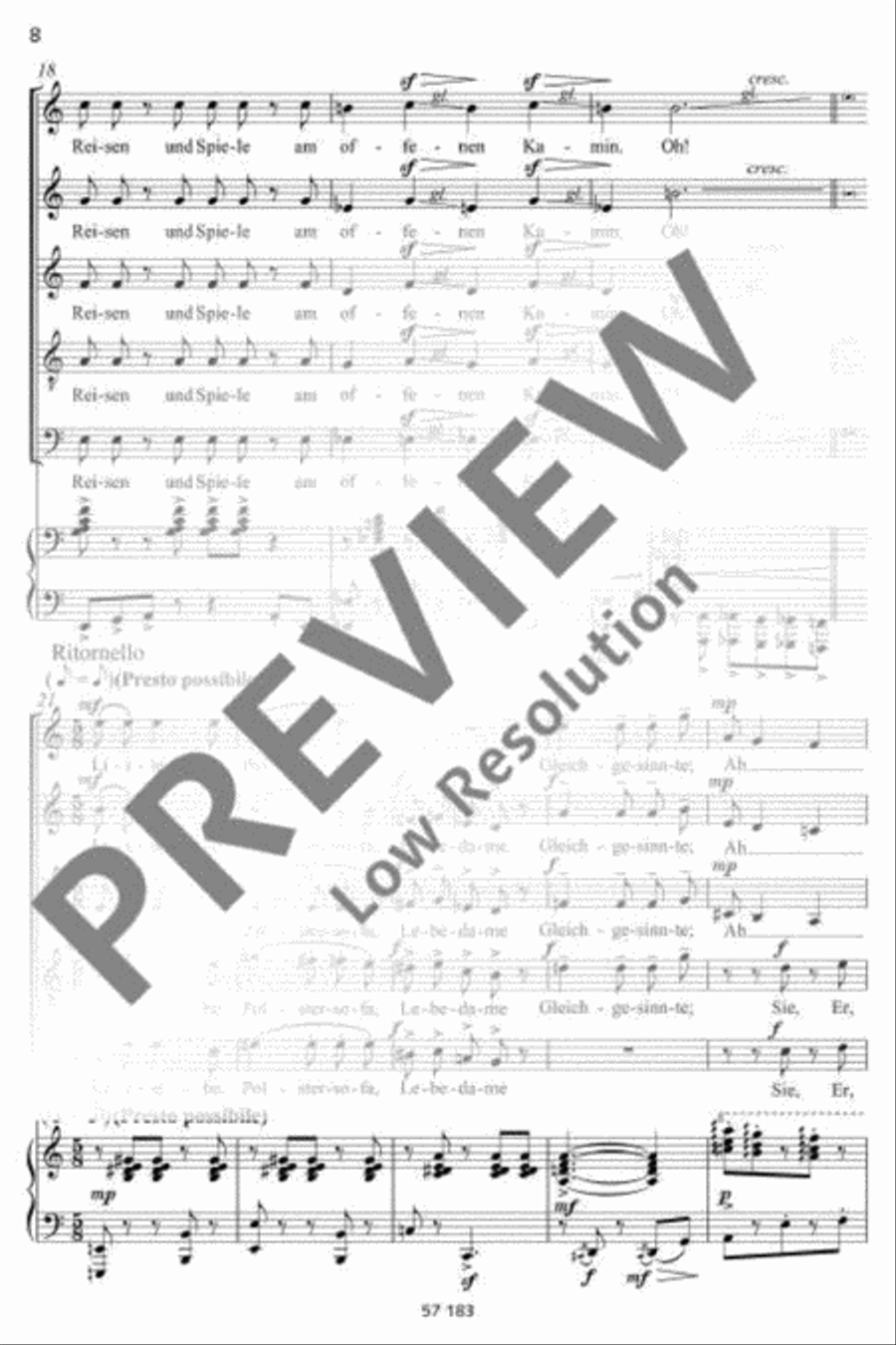 Variationen über die Liebe Mixed Choir scores gallery preview page 9
