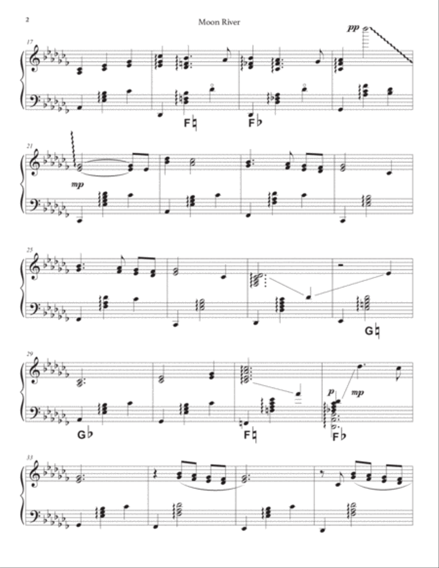 Moon River Moon River Harp scores gallery preview page 2