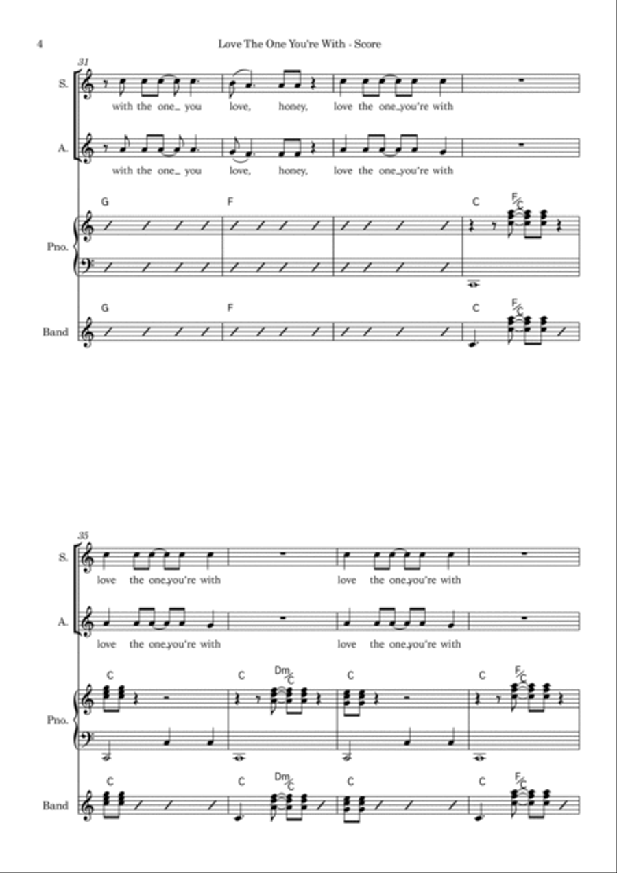 Love The One You're With SA scores gallery preview page 6