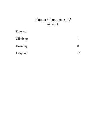 Piano Concerto #2 Volume #41 image number null