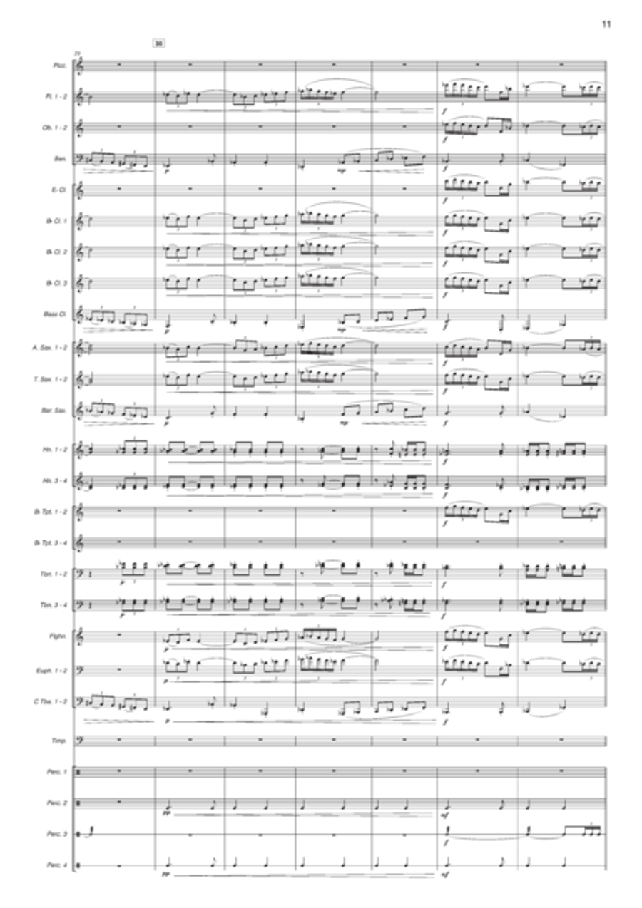 Castell al Vent. Pasodoble Concert Band scores gallery preview page 6