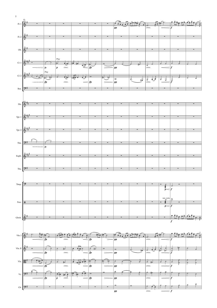The Last Spring from 'Elegiac Melodies' Full Orchestra scores gallery preview page 2