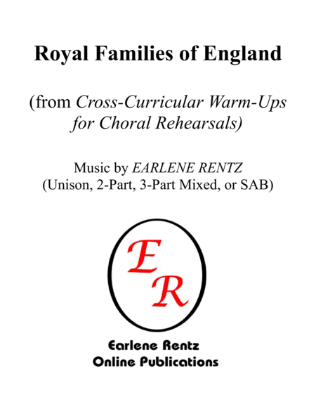 Royal Families of England (from "Cross-Curricular Warm-Ups for Choral Rehearsals") image number null