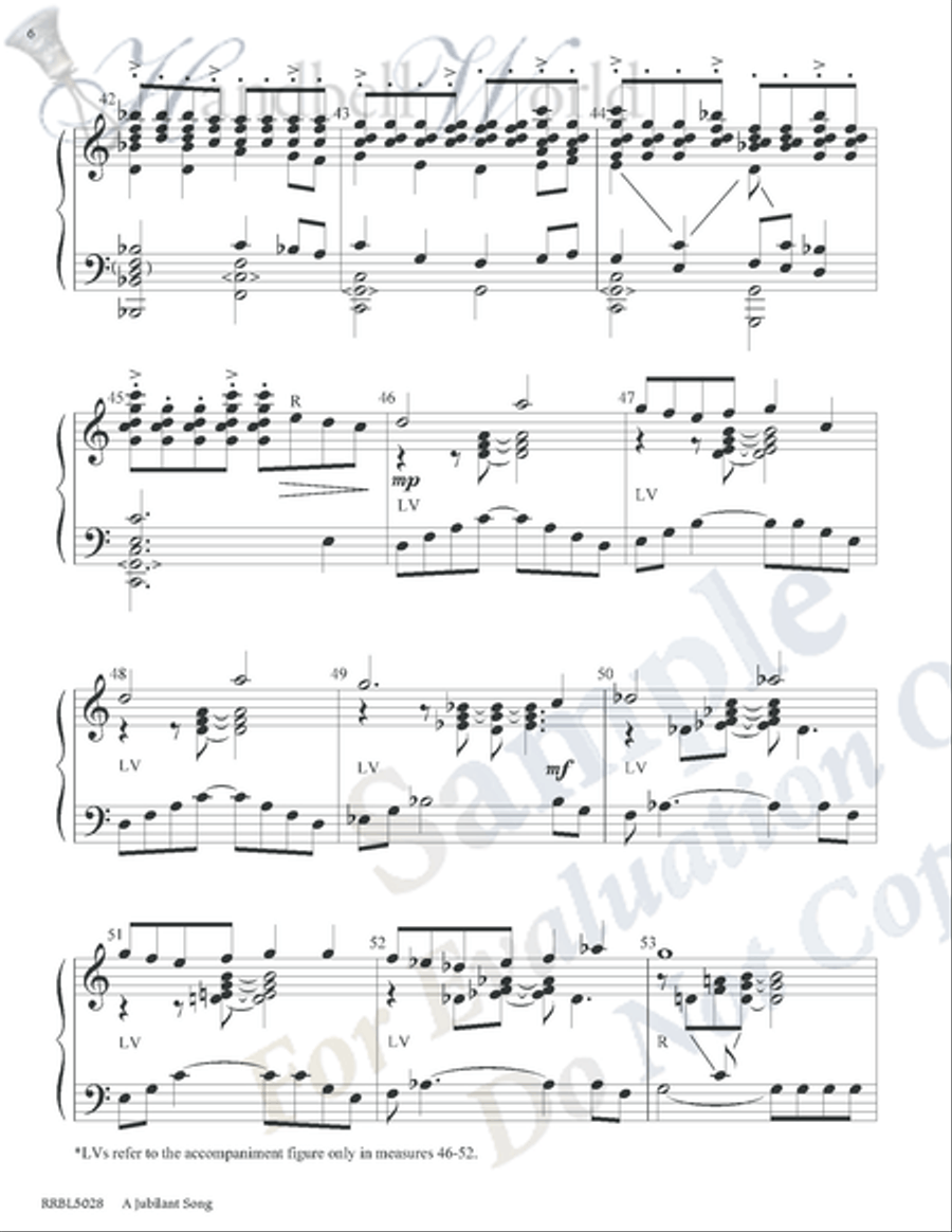 Jubilant Song Jubilant Song 5-Octaves scores gallery preview page 5