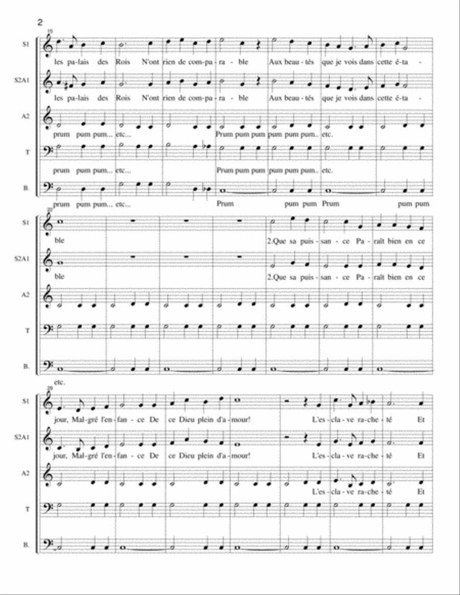 Dans cette étable 4-Part scores gallery preview page 2