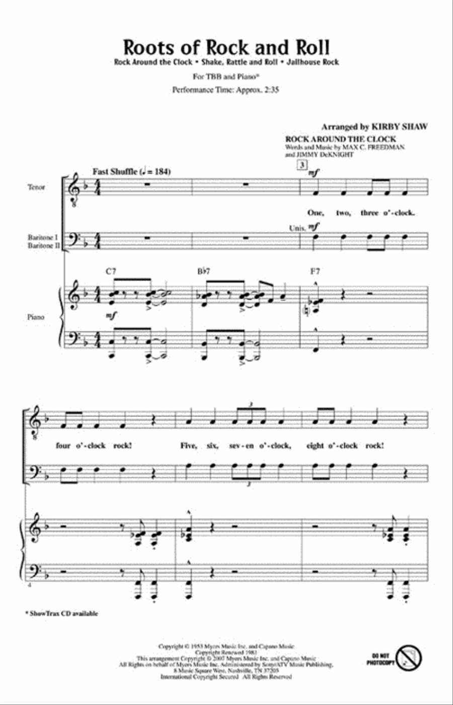 The Roots of Rock and Roll Choir scores gallery preview page 2