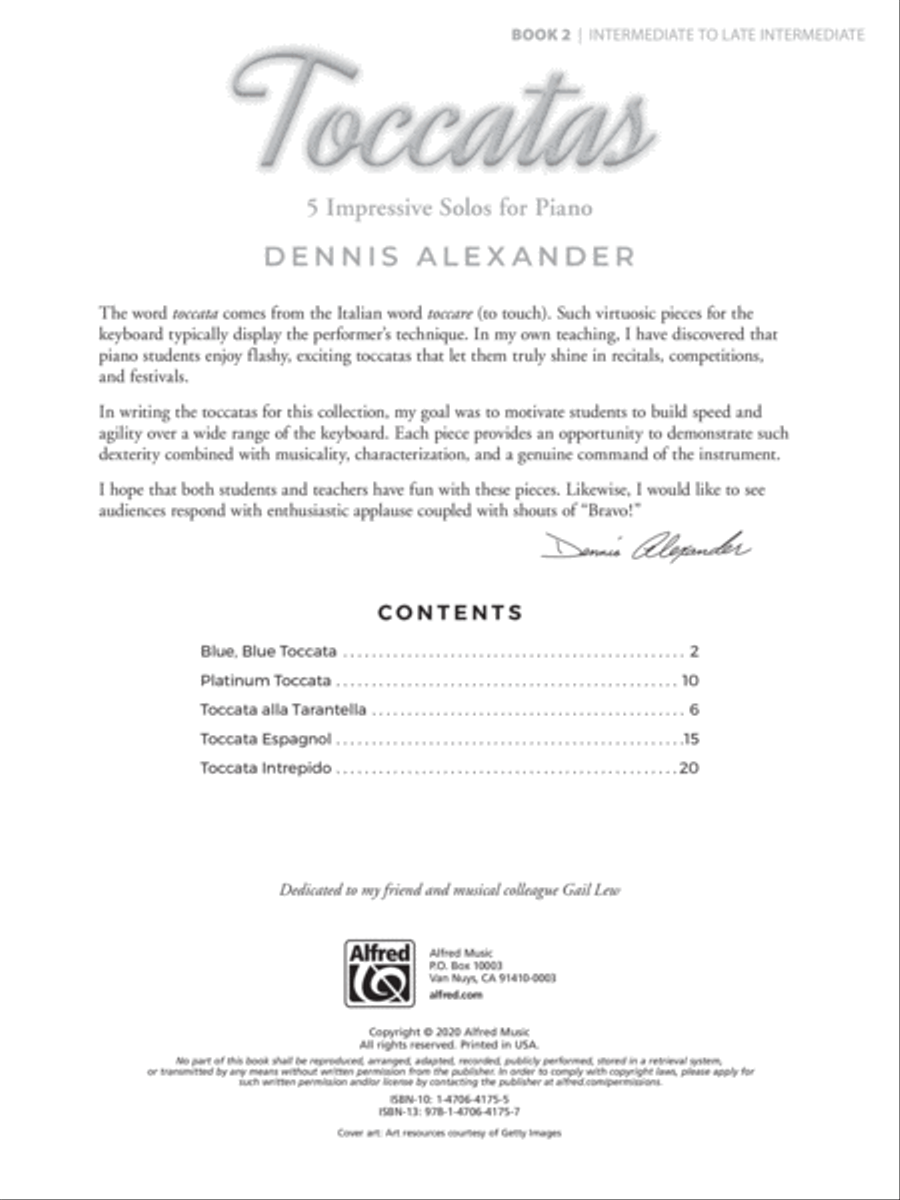 Toccatas Toccatas Piano Solo scores gallery preview page 2