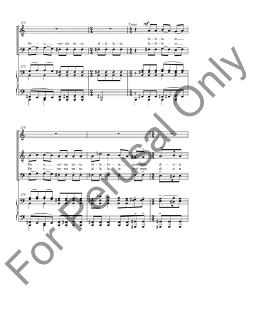 Jubilate (Choral Score) 4-Part scores gallery preview page 15