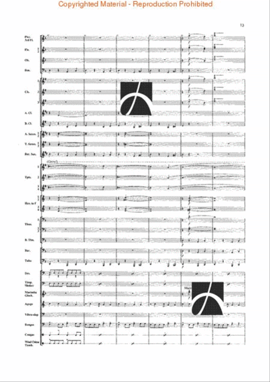 Jungle Fantasy Jungle Fantasy Concert Band scores gallery preview page 10