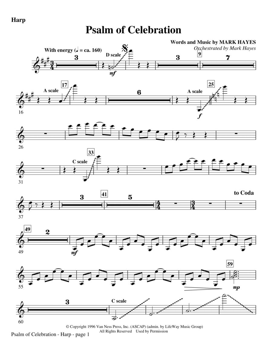 Psalm of Celebration - Harp