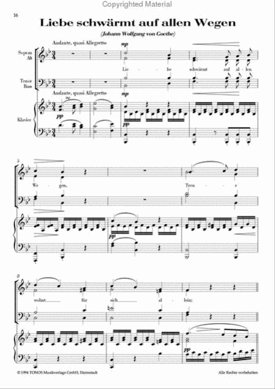 Schubert-Lieder - ClassiChor I , Neun Lieder von Franz Schubert 4-Part scores gallery preview page 8