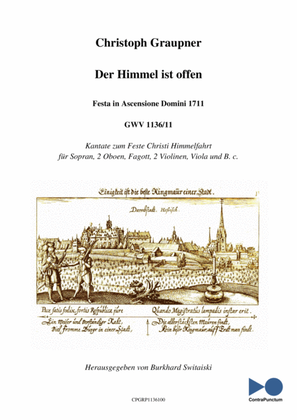 Book cover for Graupner Christoph Cantata Der Himmel ist offen GWV 1136/11