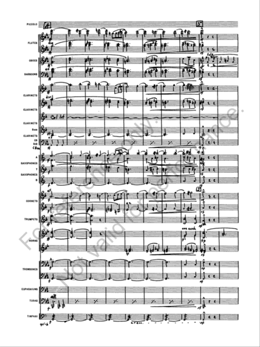 Symphony No. 1 Concert Band scores gallery preview page 9