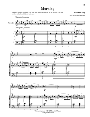 Classical Duets for Recorder & Piano: Morning