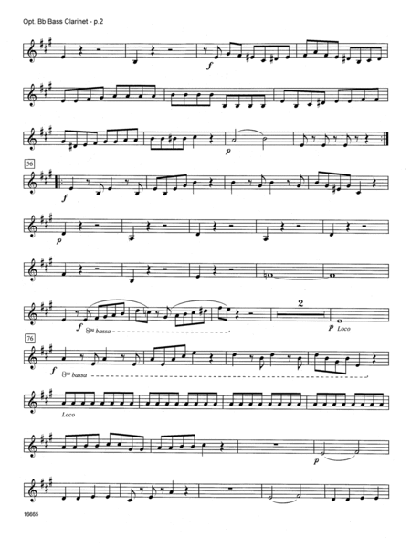Eine Kleine Nachtmusik/Mvt. 1 Allegro - Bass Clarinet