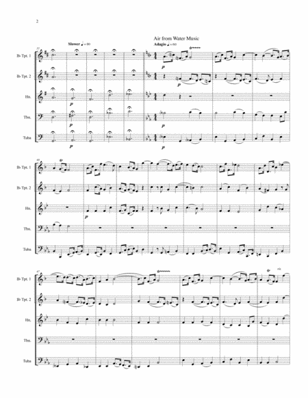Hallelujah Handel for Brass Quintet image number null