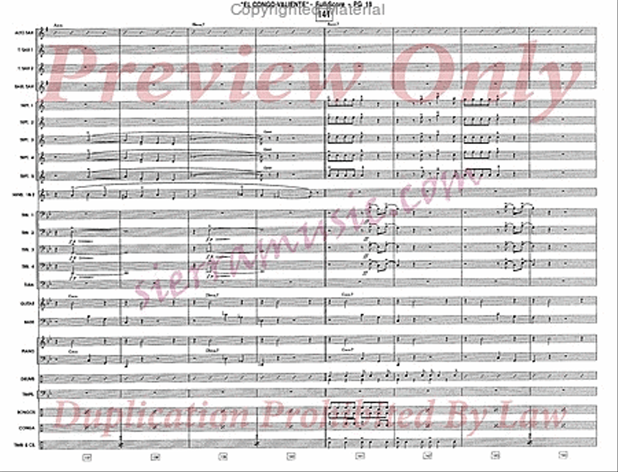 El Congo Valiente Jazz Ensemble scores gallery preview page 19